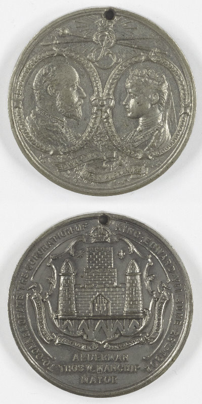 medallion commemorating the coronation of Edward VII