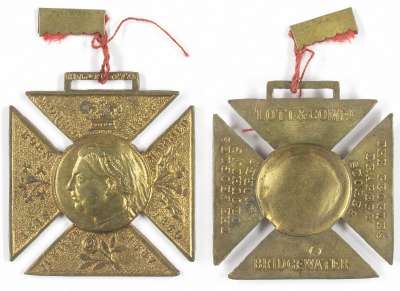 medallion commemorating the Golden Jubilee of Queen Victoria