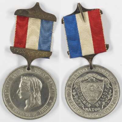 medallion commemorating the Diamond Jubilee of Queen Victoria