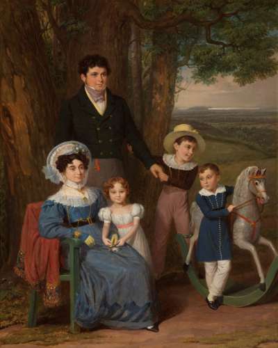 painting of the Bean/Lucas family