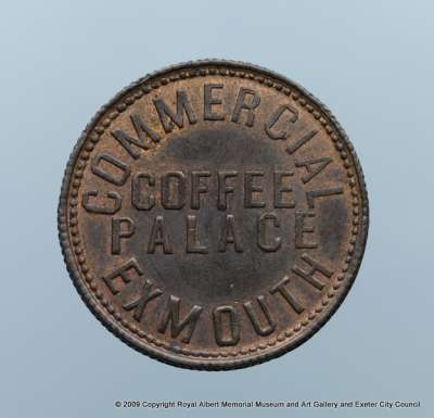 trade token, Commercial Coffee Palace Exmouth