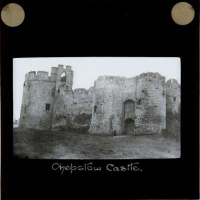 Lantern Slide: Chepstow Castle