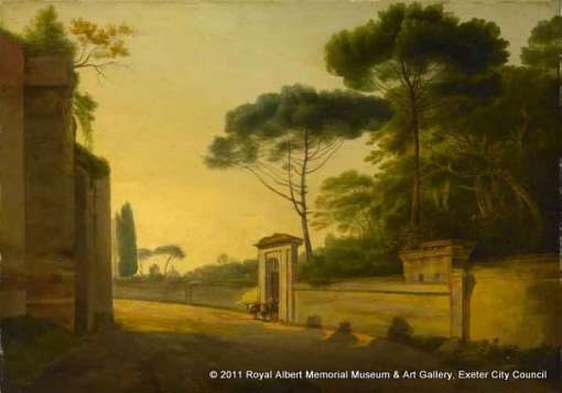 Roadside Scene in Rome (the Ancient Wall between Porta Salaria and Porta Pinciana)