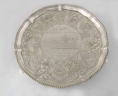 footed salver