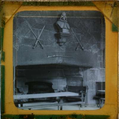 Lantern Slide: Fireplace in the Hall, Chetham's Hospital