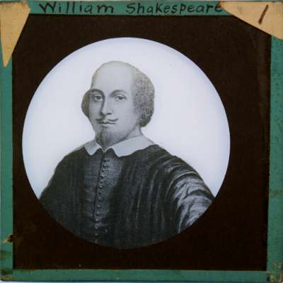 Lantern Slide: William Shakespeare