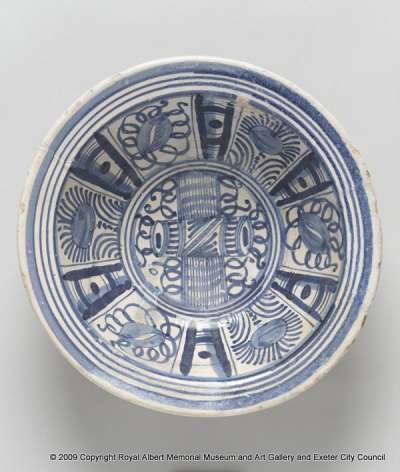 tin-glazed earthenware bowl