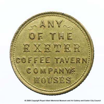 trade token, Exeter Coffee Tavern Company