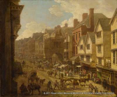 The High Street, Exeter in 1797