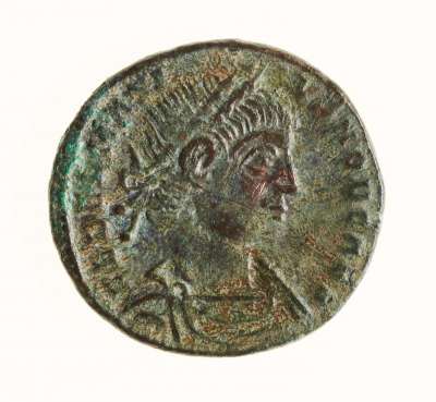 coin, nummus (1/132 of a pound), of Delmatius
