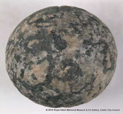 grooved stone ball