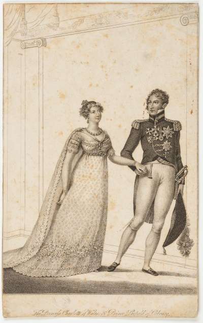 The Princess Charlotte of Wales and Prince Leopold of Cobourg