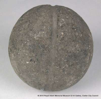 grooved stone ball