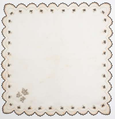 Mourning handkerchief (Queen Victoria)