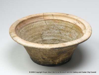 North Devon gravel-free ware bowl