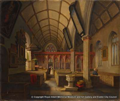 Study of the Interior of a Church (Heavitree?)