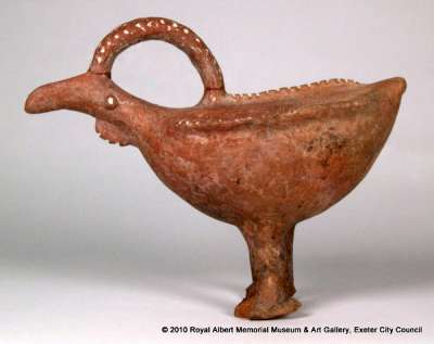 bird shaped vessel, ?rhyton, zoomorphic vessel