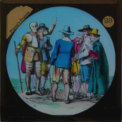 Lantern Slide: Christian replies to Byends and Friends