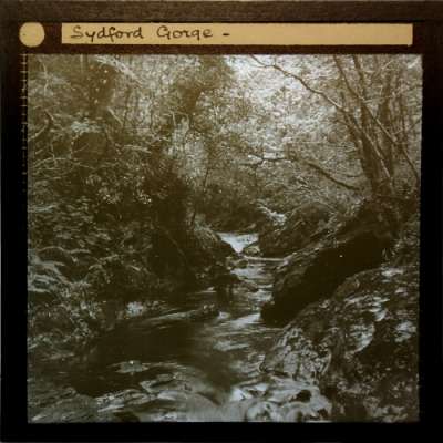 Lantern Slide: Lydford Gorge