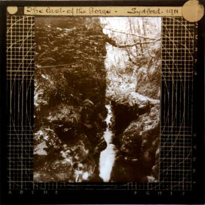 Lantern Slide: The last of the Gorge -- Lydford