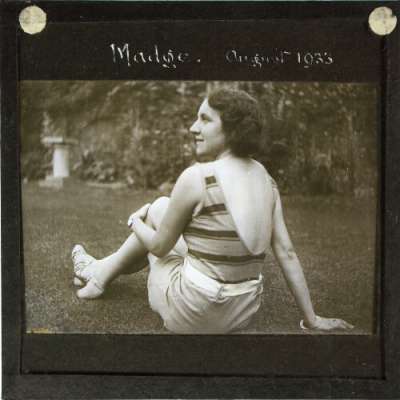 Lantern Slide: Madge, August 1933