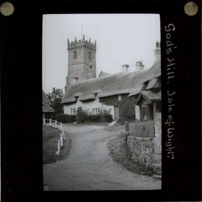 Lantern Slide: God's Hill, Isle of Wight