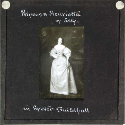 Lantern Slide: Princess Henrietta by Lely, in Exeter Guildhall