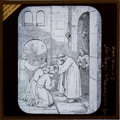 Lantern Slide: First Confirmation at Samaria by S. Peter and S. John