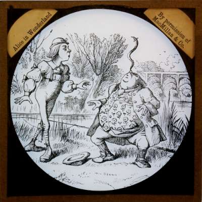 Lantern Slide: 'Yet you balanced an eagle on the end of your nose'