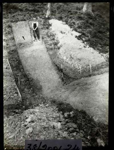 glass plate slide, section across main ditch