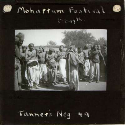 Lantern Slide: Moharram Festival, Oct. 17th