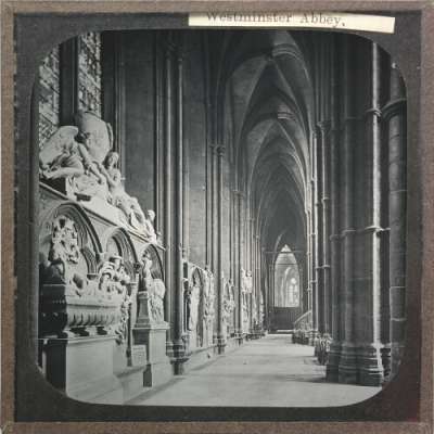 Lantern Slide: The North Aisle from the West
