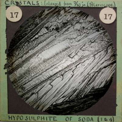 Lantern Slide: Hyposulphite of soda (1 to 4)