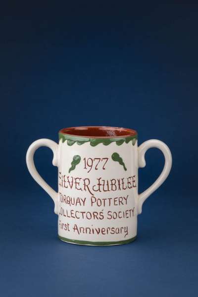 two handled cup commemorating the Silver Jubilee of Queen Elizabeth II, 1977