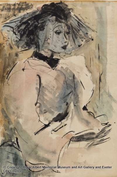 Portrait of a seated lady