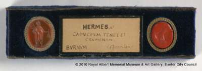 intaglio ringstone depicting Hermes/ Mercury
