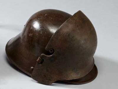 helmet brow attachment, Stirnpanzer, German
