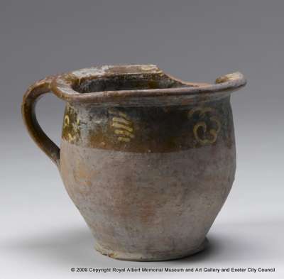 North Devon ware chamber pot