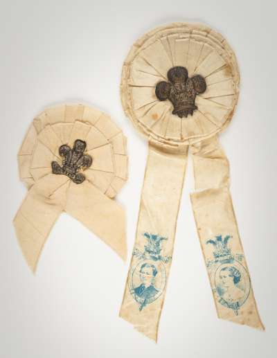 rosette for the wedding of Edward Prince of Wales, 1863