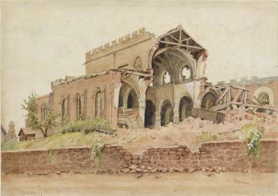 St. Sidwell’s Church, Exeter, after the Blitz