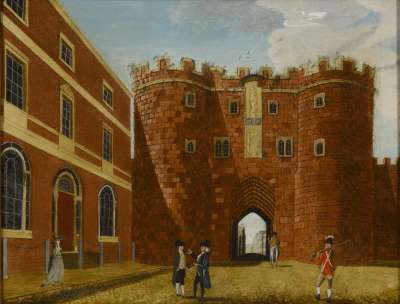East View of the East Gate, Exeter