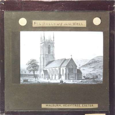 Lantern Slide: All Hallows on the Wall