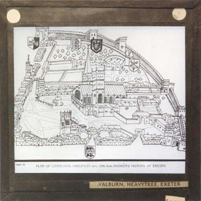 Lantern Slide: Plan of Cathedral Precincts circa 1599