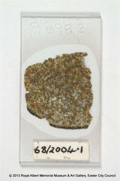meteorite thin section, common chondrite