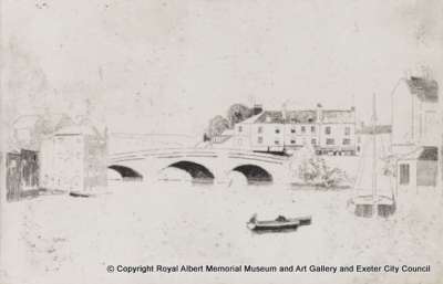 Two views of the Old Exe Bridge