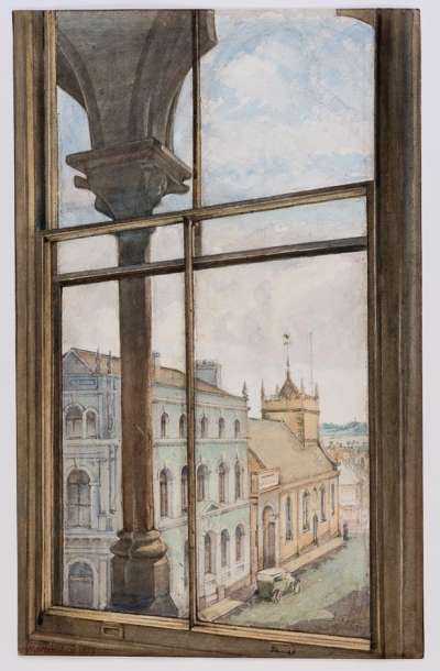 Paul Street from an upper Museum window