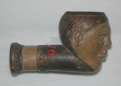 clay pipe head