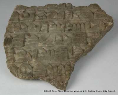 monumental fragment with cuneiform inscription