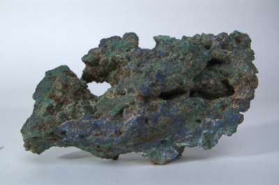 malachite and azurite: copper carbonate hydroxide
